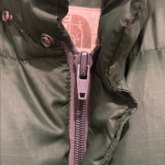 Vintage The North Face Jacket Mens  Green Puffer Down Filled - Picture 4 of 7